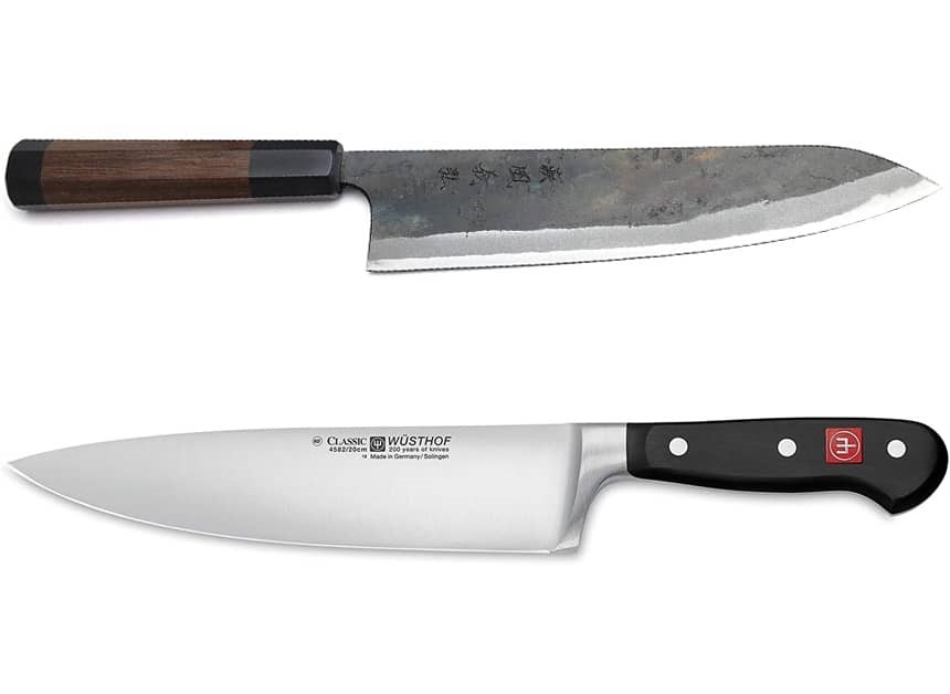 Western vs Japanese knives